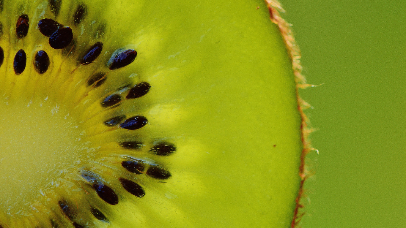Kiwi fresco entero y cortado