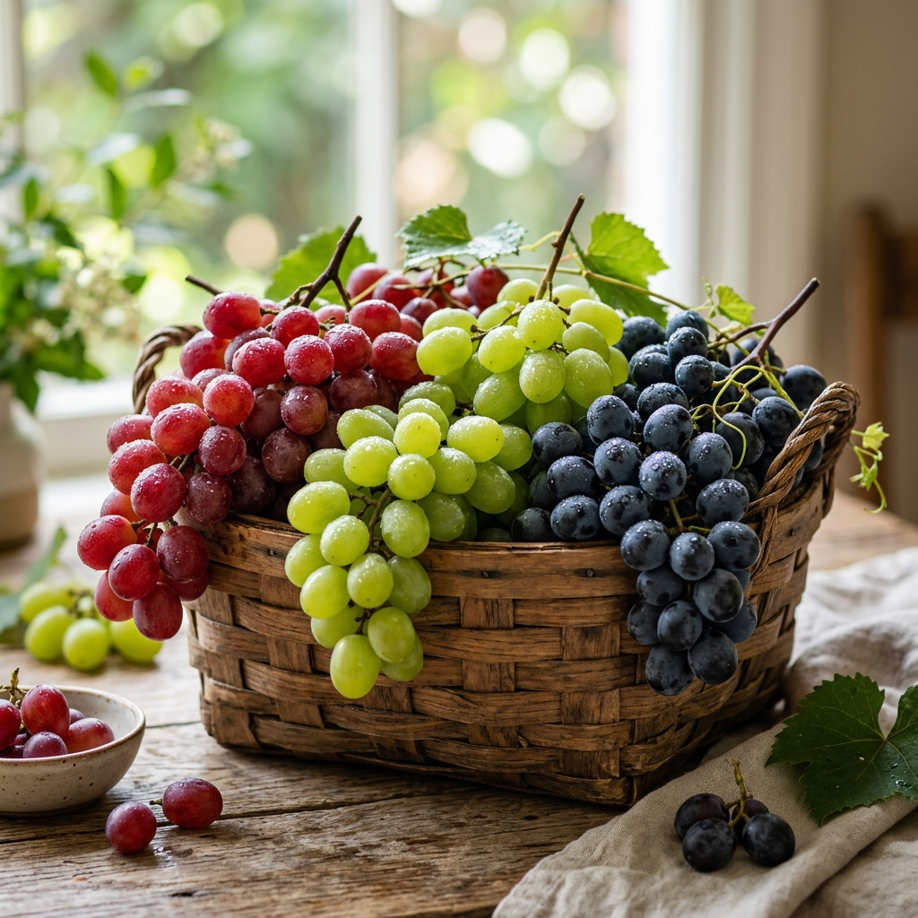 Uvas frescas Pure Harvest — variedades sin semilla